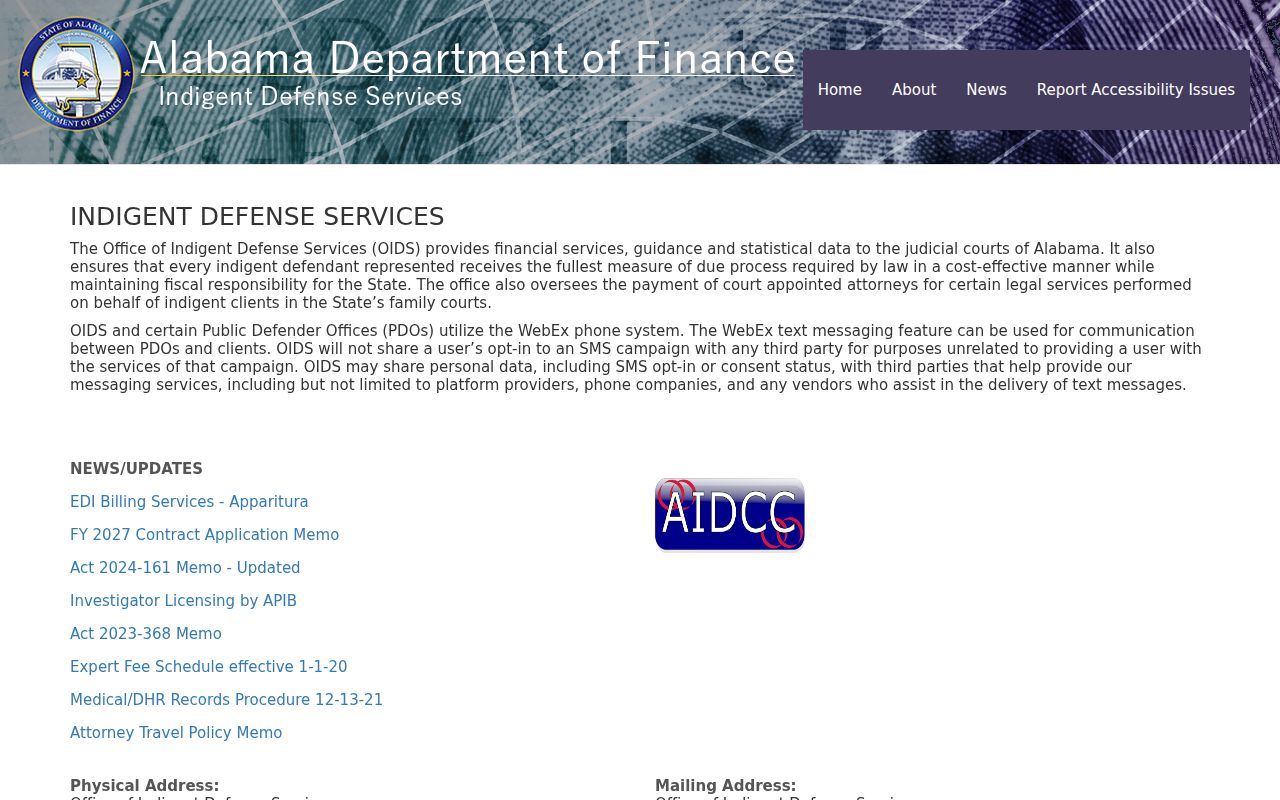Colbert County Circuit Clerk records Alabama indigent defense source