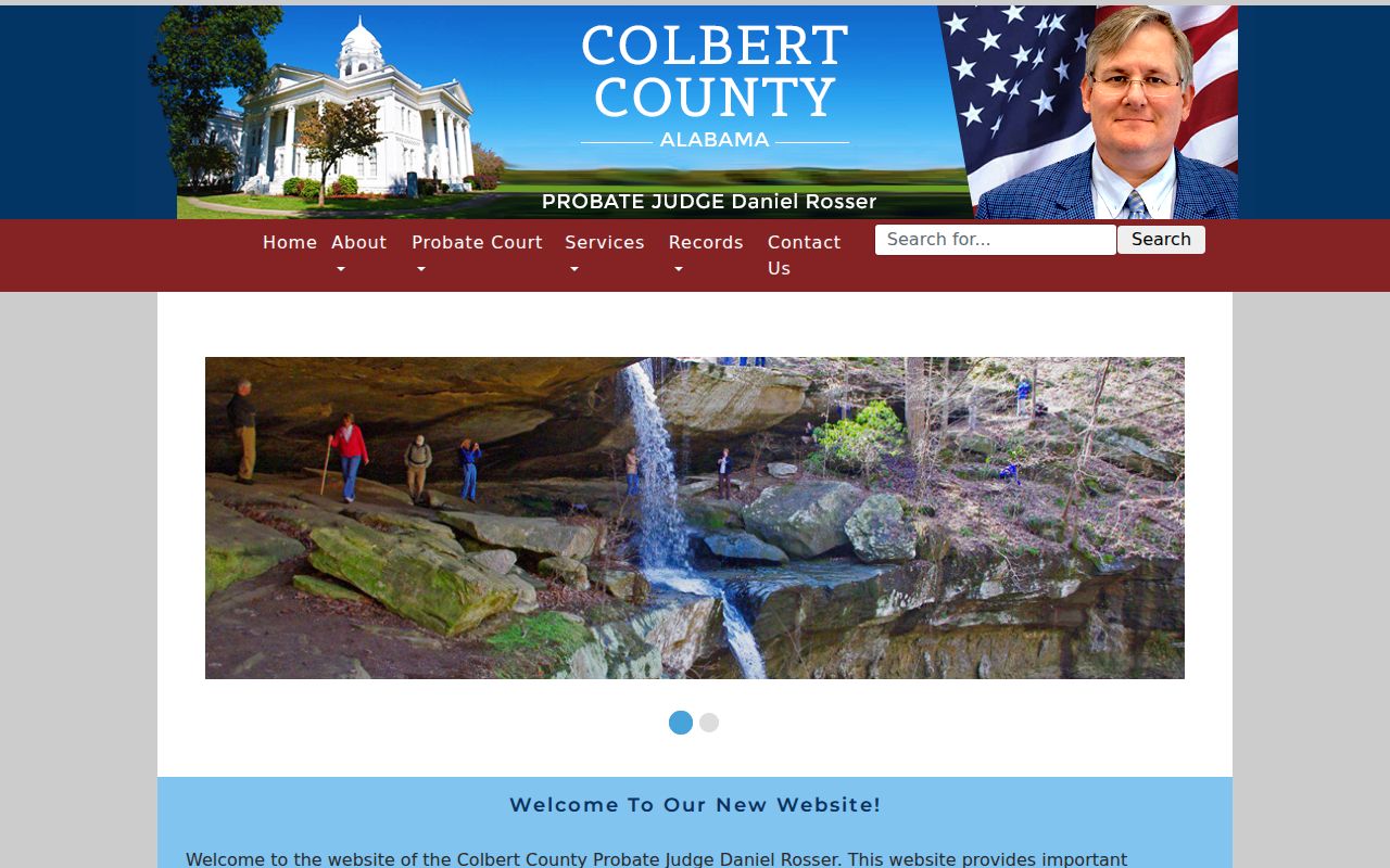 Colbert County Probate Court records office home page