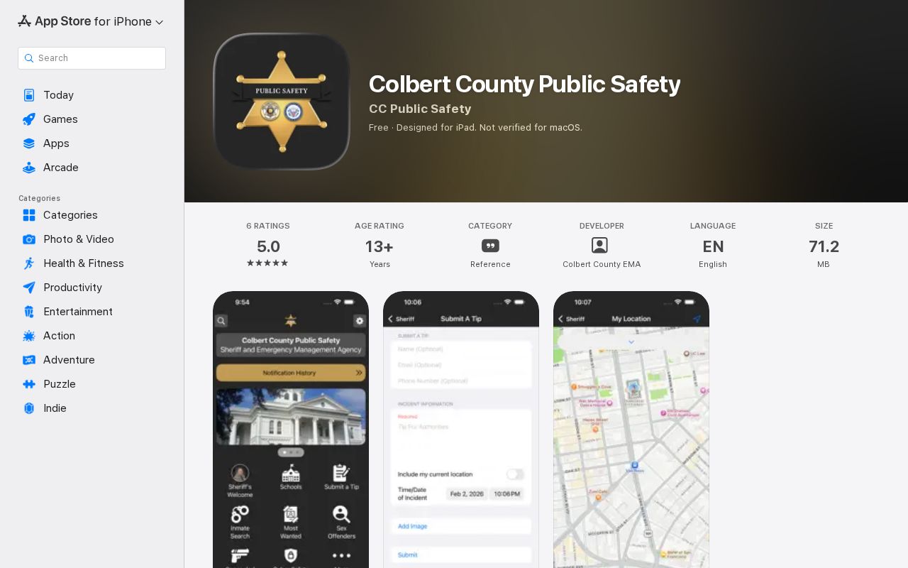 Colbert County probate records public safety iOS app listing